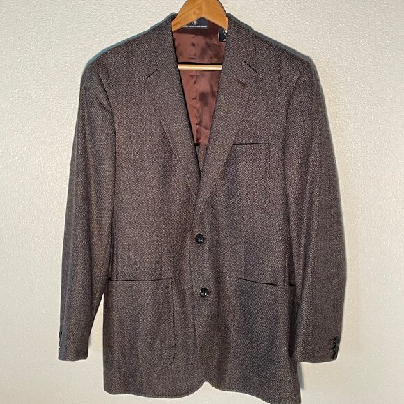 Hart Schaffner Marx dark brown luxurious 100% wool sport coat, blazer, size M - Picture 2 of 9